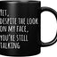 Taza café cerámica sarcástica divertida 11oz negro