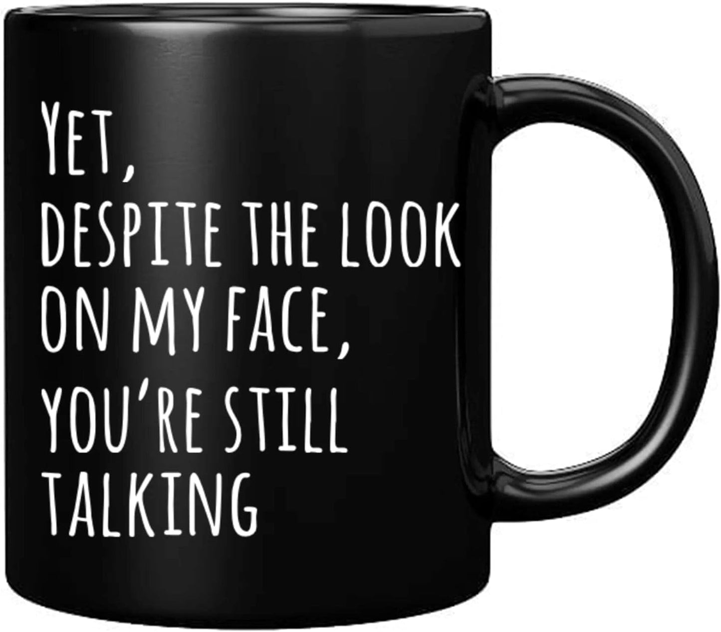 Taza café cerámica sarcástica divertida 11oz negro