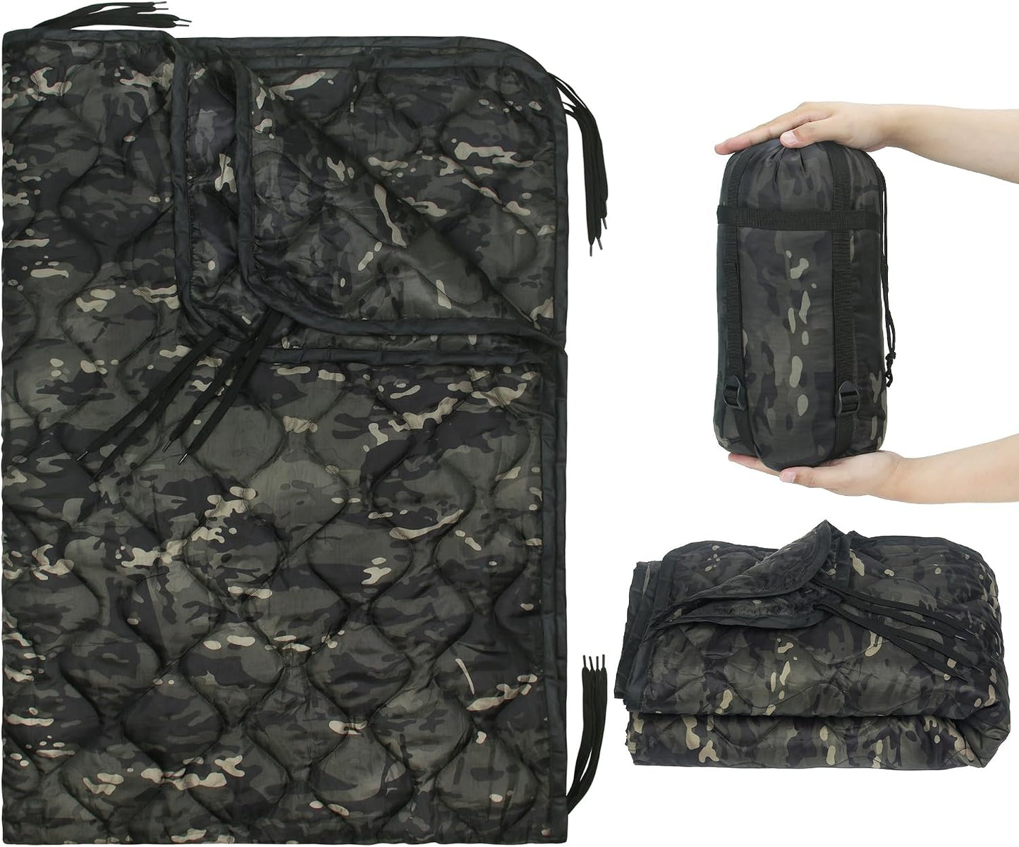 Manta Woobie camuflaje aislante para acampar