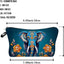 Bolsa maquillaje elefante étnico con cremallera regalo cumpleaños