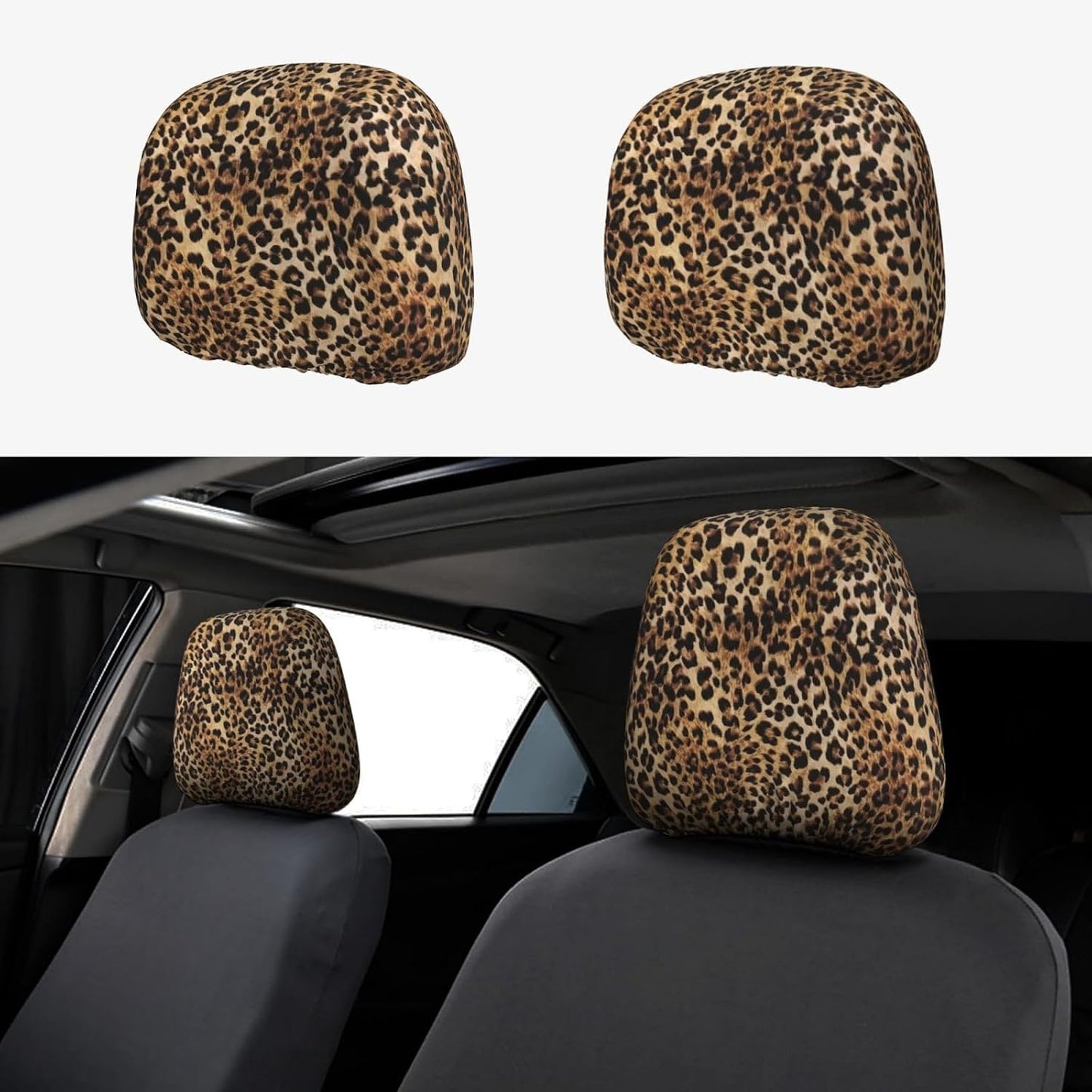 2 Fundas Reposacabezas Auto Suaves Transpirables Universal