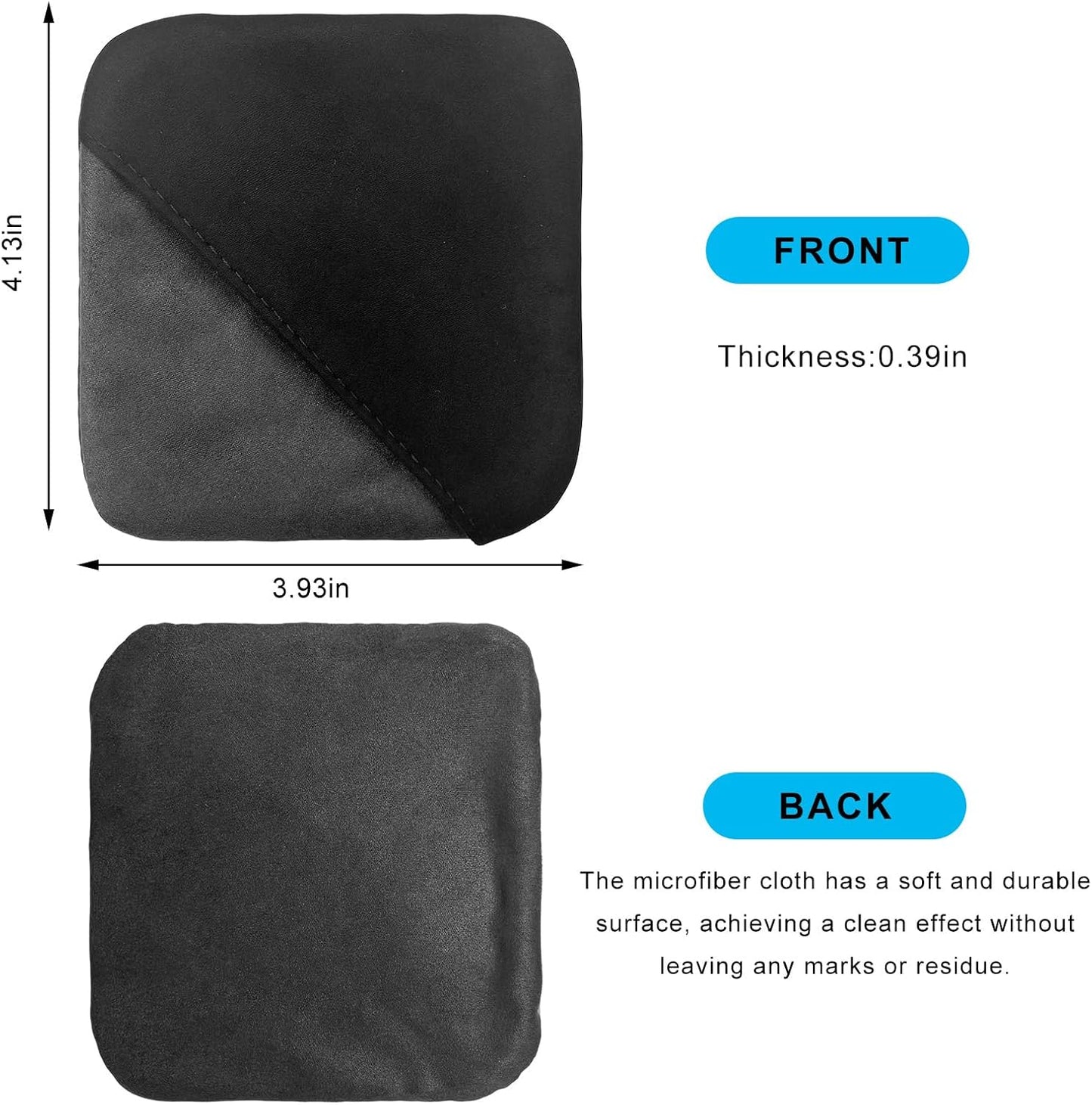 Toallita microfibra para limpiar pantalla coche táctil plegable
