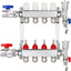 Calefacción hidrónica radiante acero inox pex 4 bucles