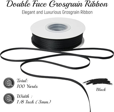 Cinta grogrén 1/8pulg para manualidades y decoración 100yd
