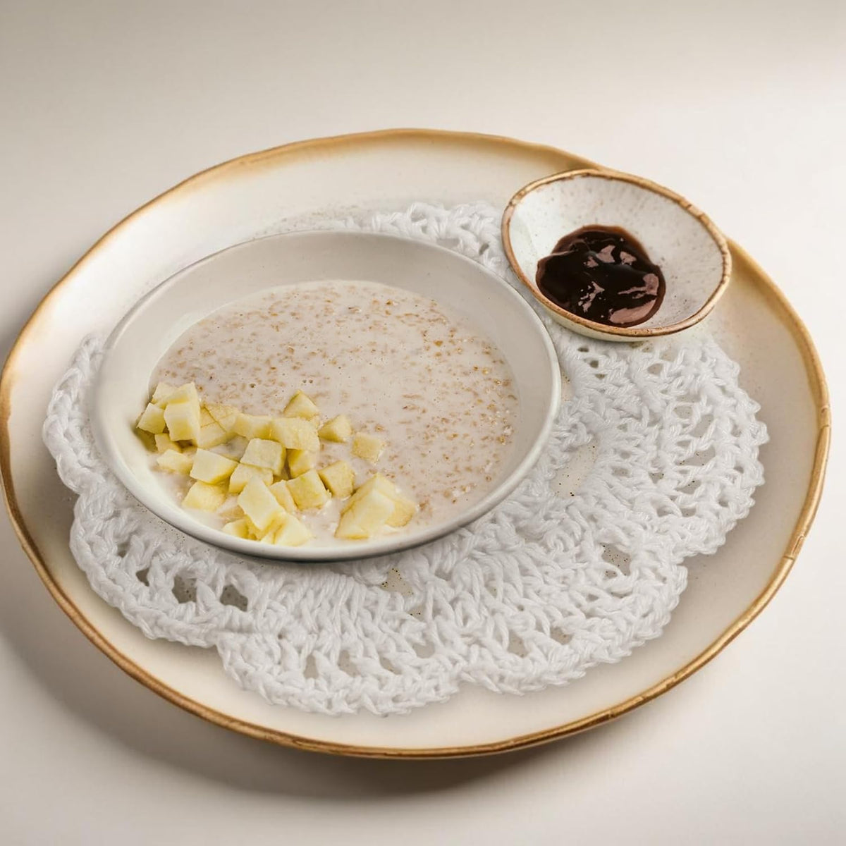 12 Pzas Doilies Encaje Algodón 4pulg Hechos a Mano