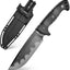 Cuchillo EDC DC53 acero mango fibra negro