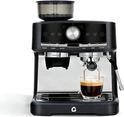 Máquina Espresso Acero Inox 20 Bar Espumador Leche