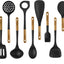 Set 11 Utensilios Silicona Mango Madera