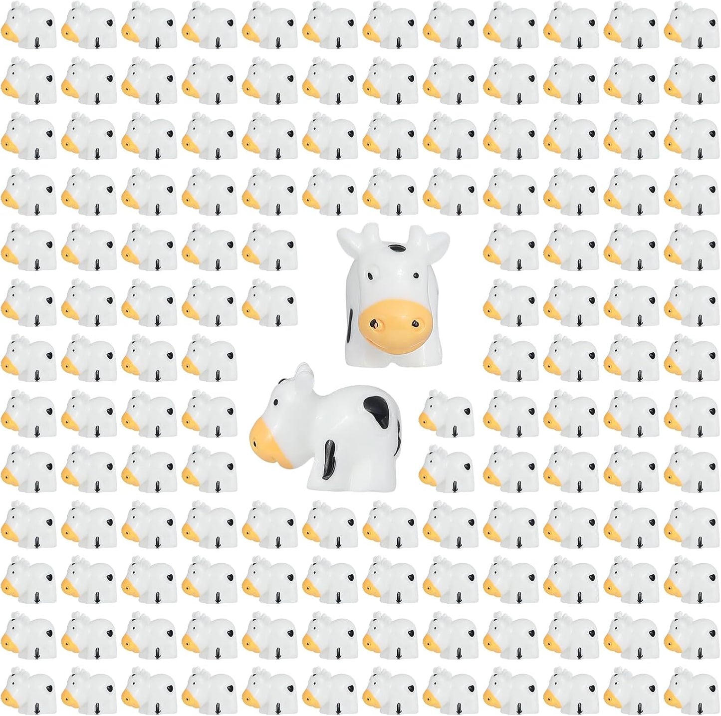 Set 100 figuras vacas resina decoración al aire libre mini jardín