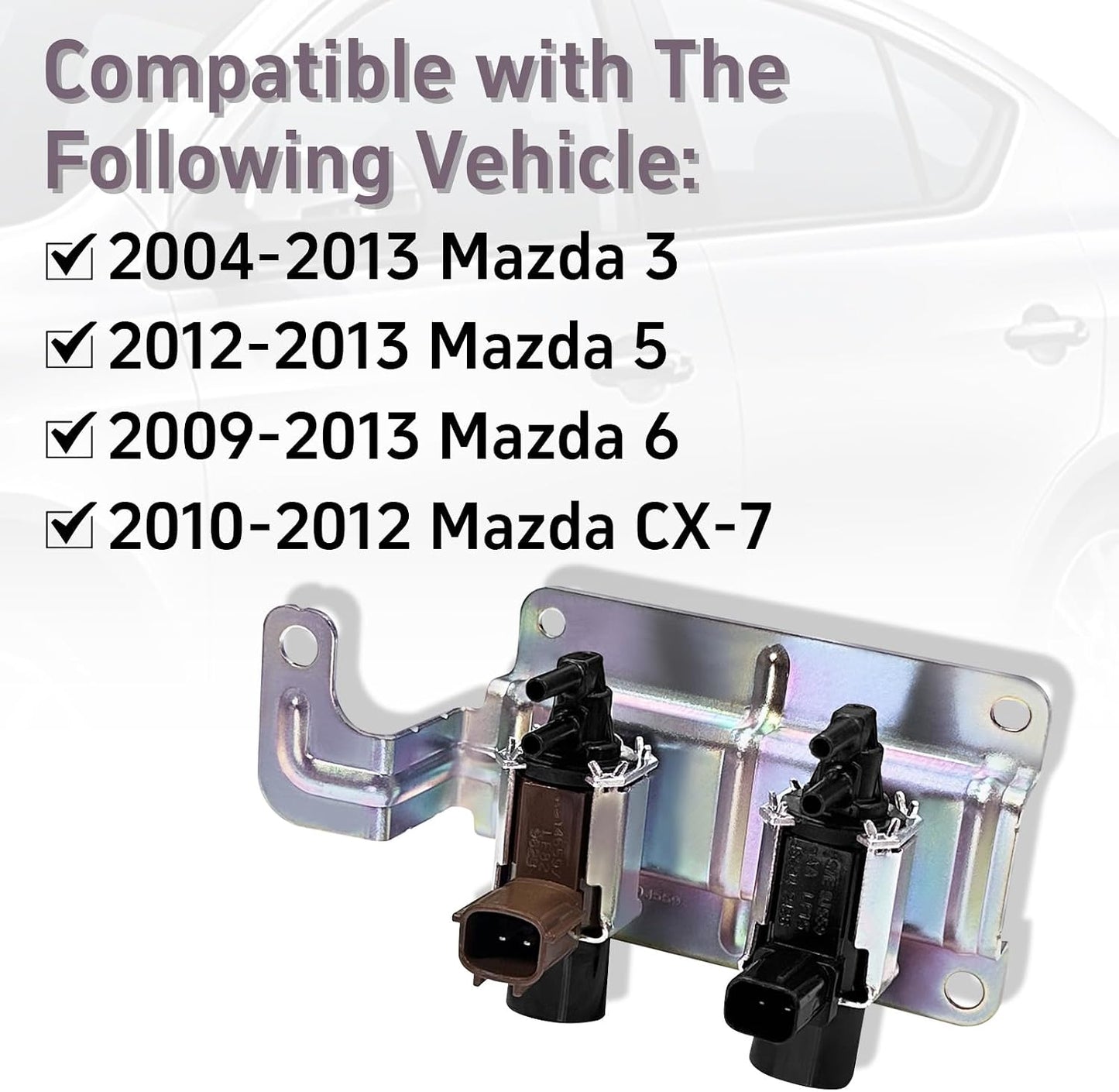 Válvula solenoide colector admisión Mazda CX-7 3-6