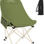 Silla camping plegable respaldo alto color verde