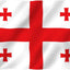 Bandera Georgia 3x5ft poliéster doble costura ojales latón