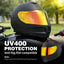 Visera tintada para casco moto FF808 cromo rojo