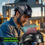 Casco seguridad industrial visera ABS ventilación ajustable