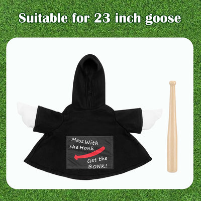 Conjunto ganso béisbol con capucha bocina frase regreso