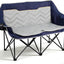 Silla campamento doble acolchada plegable para 2 adultos