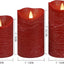 Velas cera real sin llama pilas control remoto LED pack 3