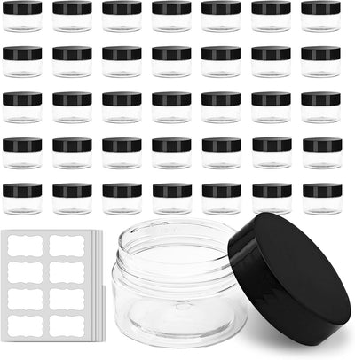 36 Pzas Tarros Plástico 1oz Con Tapas Cosméticos Reutilizables