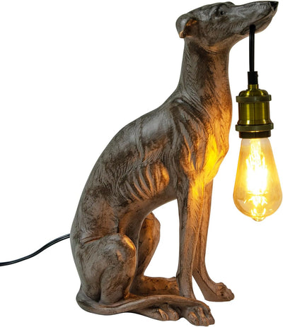 Lámpara de mesa resina para perro moderna E26 decorativa