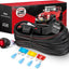 Kit arnés cable 14 AWG 12 V con relé fusible luces Jeep