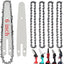 Cadena motosierra 6" set 5 cadenas 2 barras guía