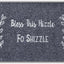 Tapete antideslizante puerta 30x18pulg texto inglés