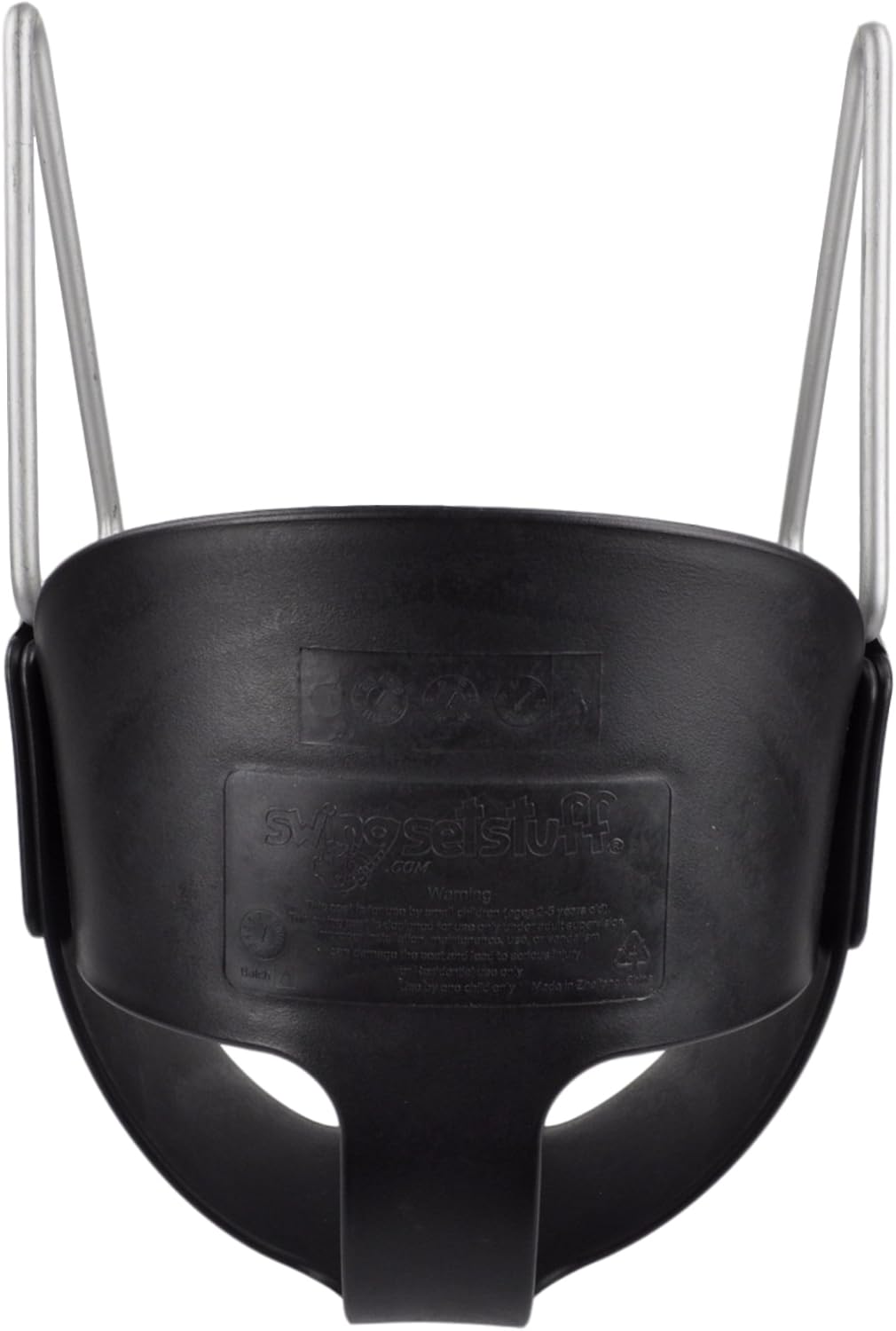 Asiento columpio respaldo alto cadenas logotipo SSS negro