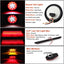 Kit luces traseras remolque 4pulg 16 LED 13.8pulg 5pines