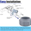 2 Conectores PVC 2 pulg para calentador Raypack