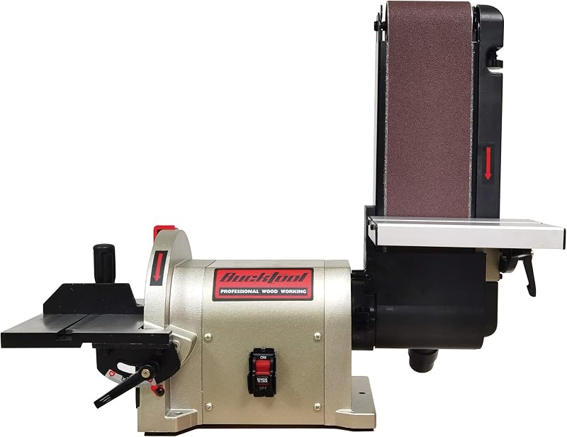 Lijadora banda 4x36pulg y disco 8pulg 3/4HP carpintería