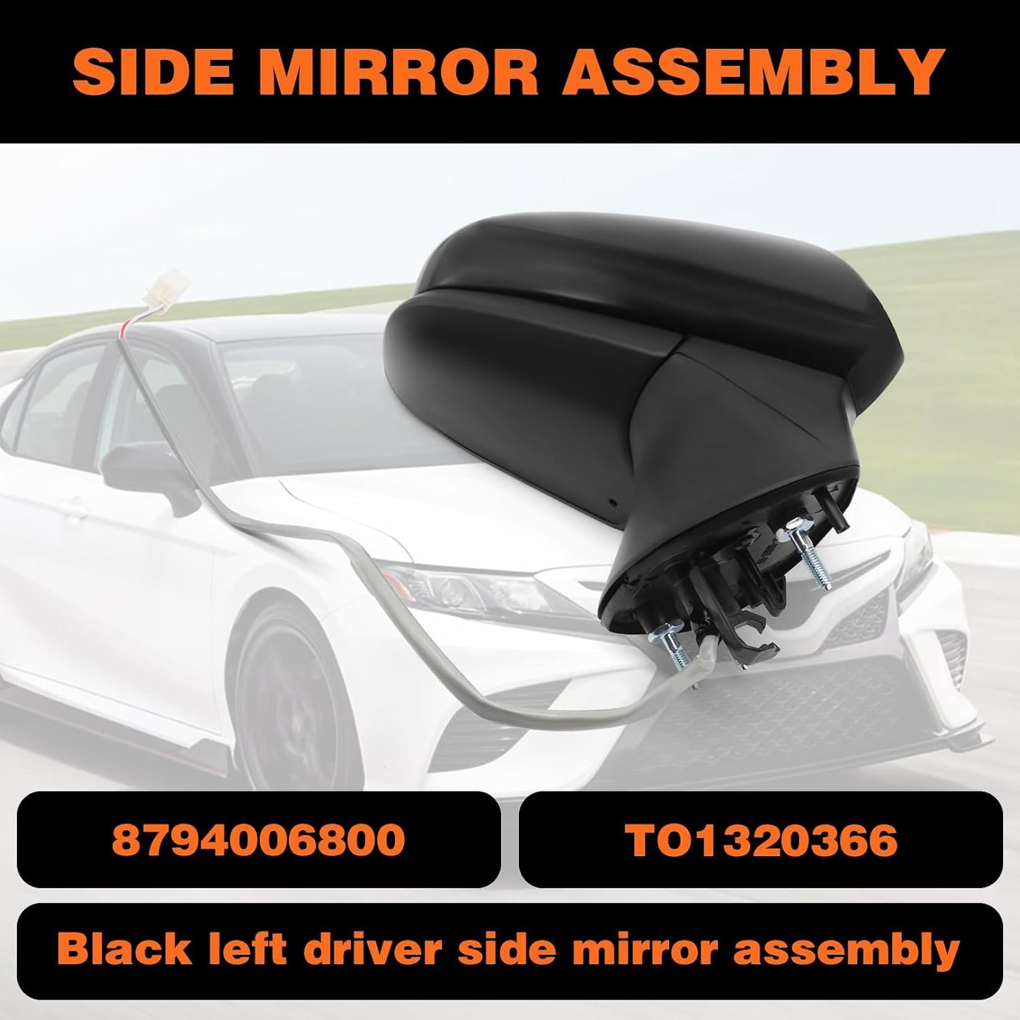 Espejo retrovisor lateral Camry 18-24 eléctrico