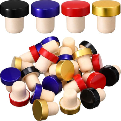 Tapón T corcho reutilizable para botellas manualidades 24 pzas