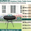 Cubierta mesa redonda exterior 42" impermeable UPF50