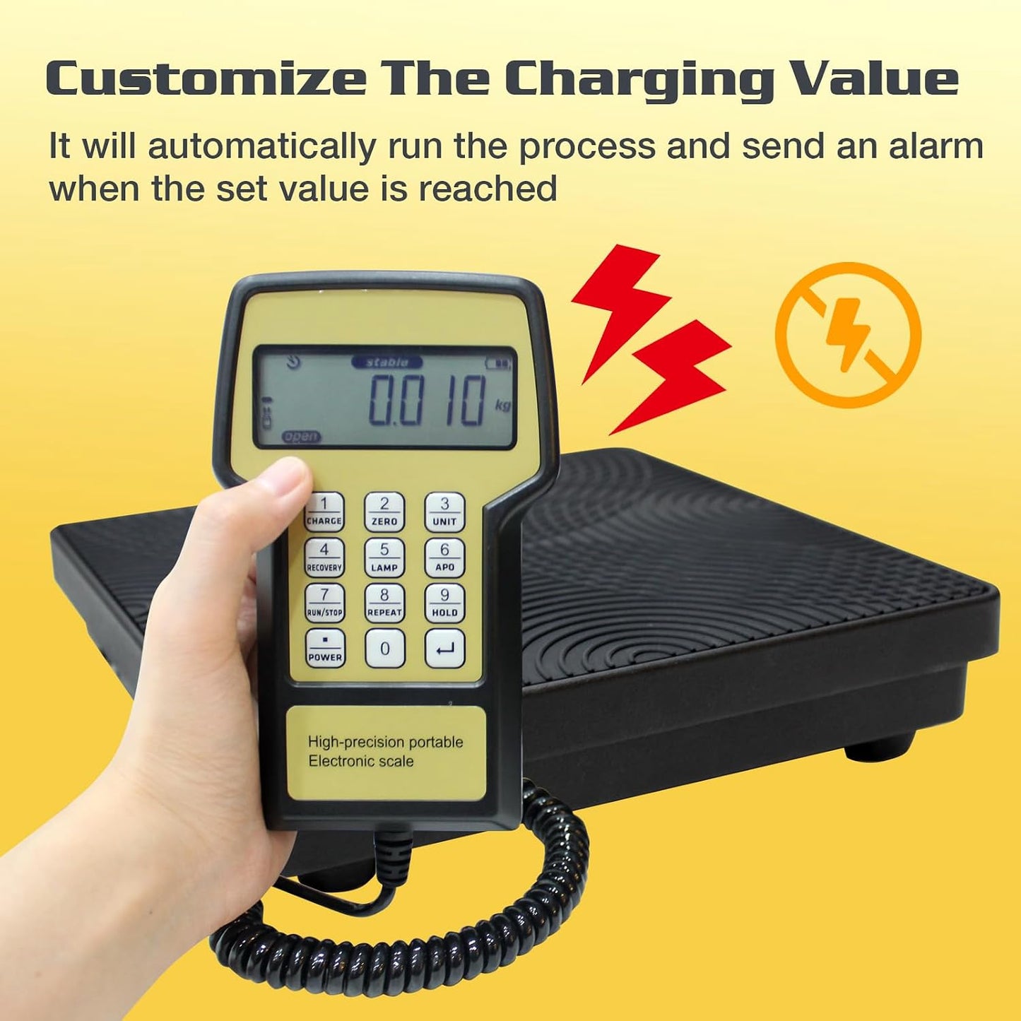 Báscula electrónica refrigerante digital 220lb con funda