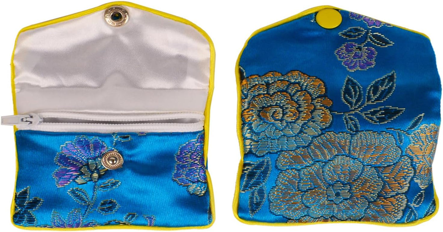 15 Pzas Bolsas Brocado Regalo Colores Mezclados