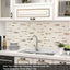 Adhesivos mosaico salpicadero cocina baño 10 hojas beige