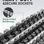 Organiz. dados 9 pzas ABS rieles 3/8" soportes 135 dados