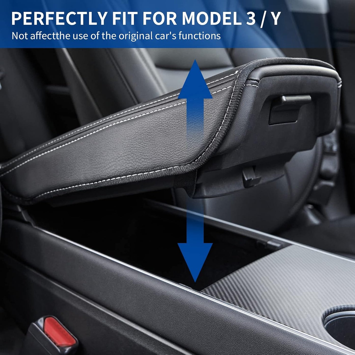 Cubierta reposabrazos Tesla Model 3/Y decoración interior