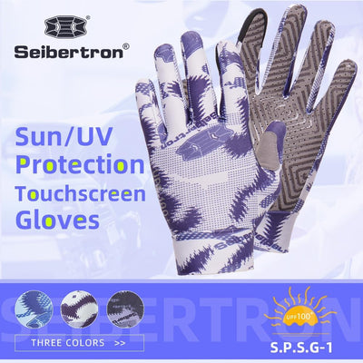 Guante protección solar UPF100 para pantalla táctil adultos