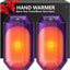 Calentador manos recargable 2 pzas para golf caza camping