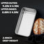 16 Moldes Acero Inox 9x5pulg para Pan Casero y Hornear