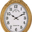 Reloj pared vintage estilo europeo ovalado dorado