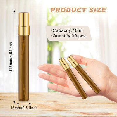 30 Botellas Vidrio con Atomizador Perfume Viaje 0.3oz