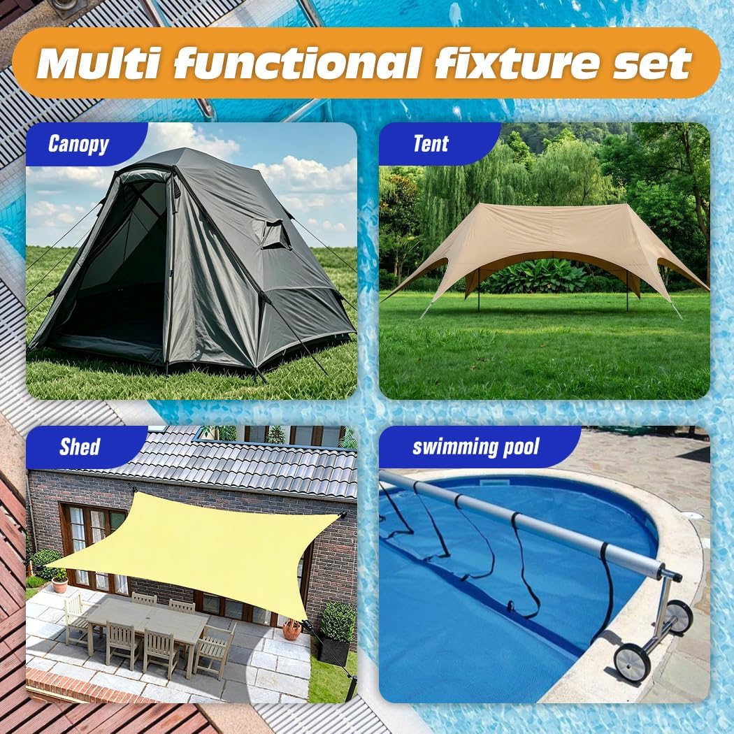 Kit 24 Pzas Accesorios Cubierta Solar Piscina