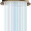 Cabezal ducha lluvia latón antiguo 9" acero inox 304