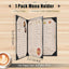 4 Fundas Menú Cuero Negro 8.5x11pulg Esquinas Ángulo