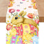 Camino mesa Pascua conejo mariposa tulipán decorativo 13