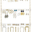 Organiz. joyas colgante macramé pared decoración bohemia
