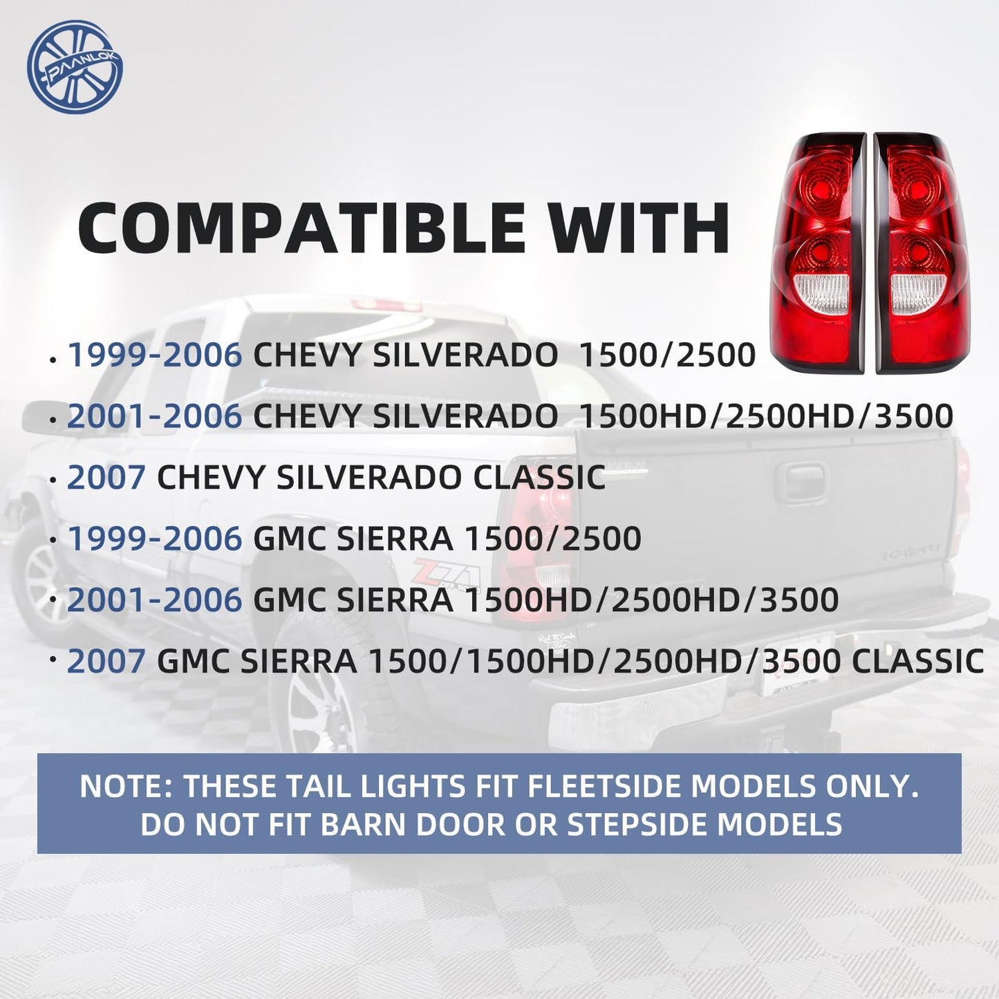 Luces traseras Chevy Silverado 99-07 GMC Sierra