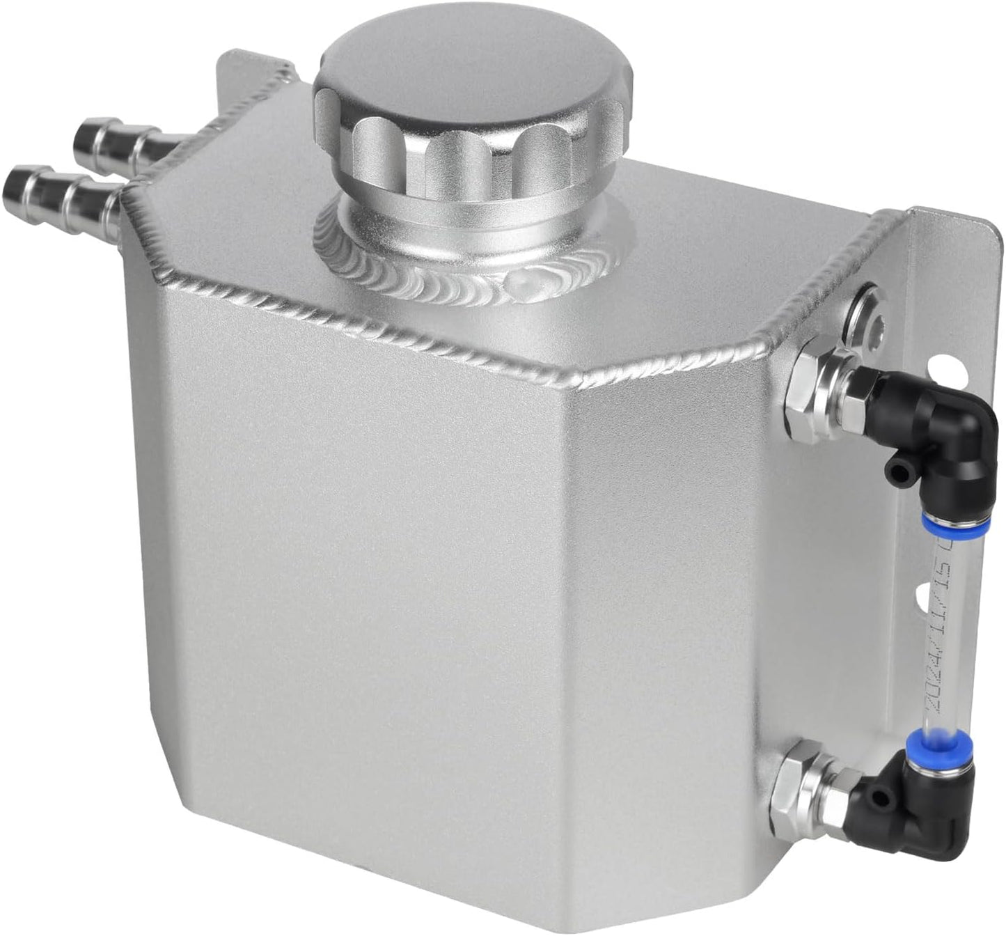 Tanque refrigerante universal aluminio plateado 1L
